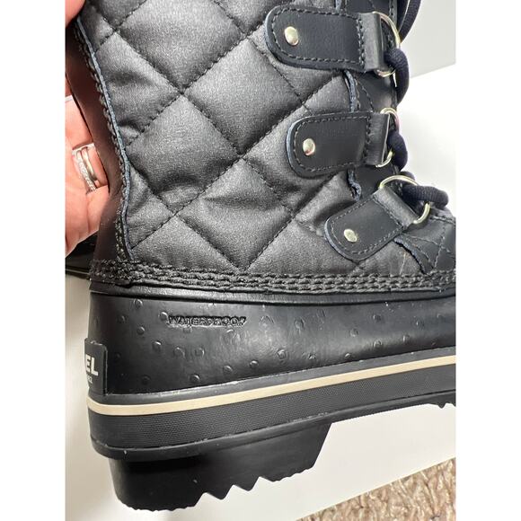 Sorel New Womens 8 Tofino II Winter Snow Boot Black with Faux Fur Waterproof - Picture 3 of 8